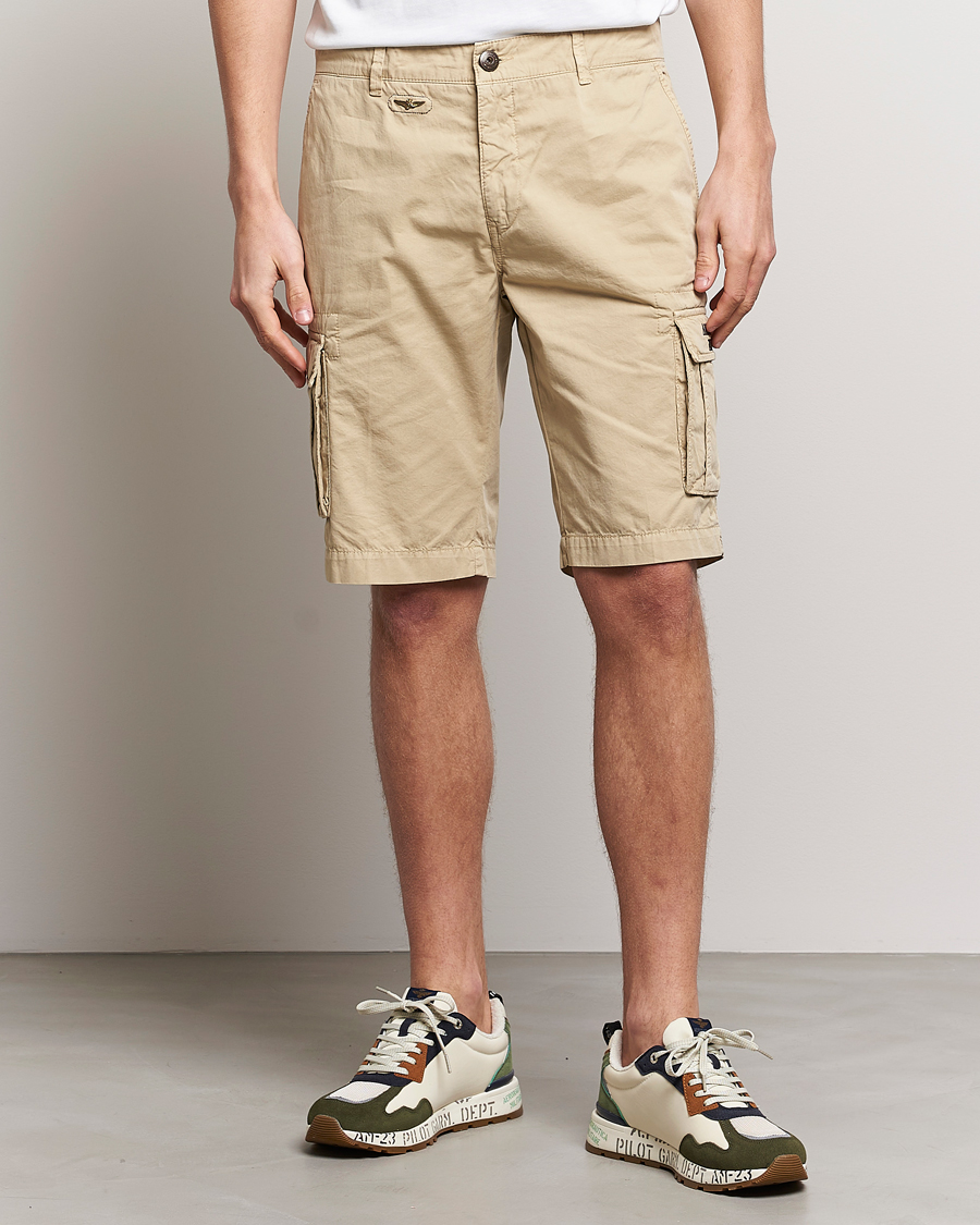 Herre | 30% salg | Aeronautica Militare | BE066 Cargo Shorts Sand