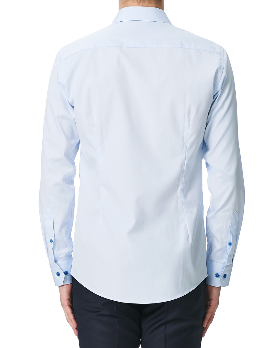 Herre | Skjorter | Eton | Slim Fit Contrast Cut Away Shirt Blue