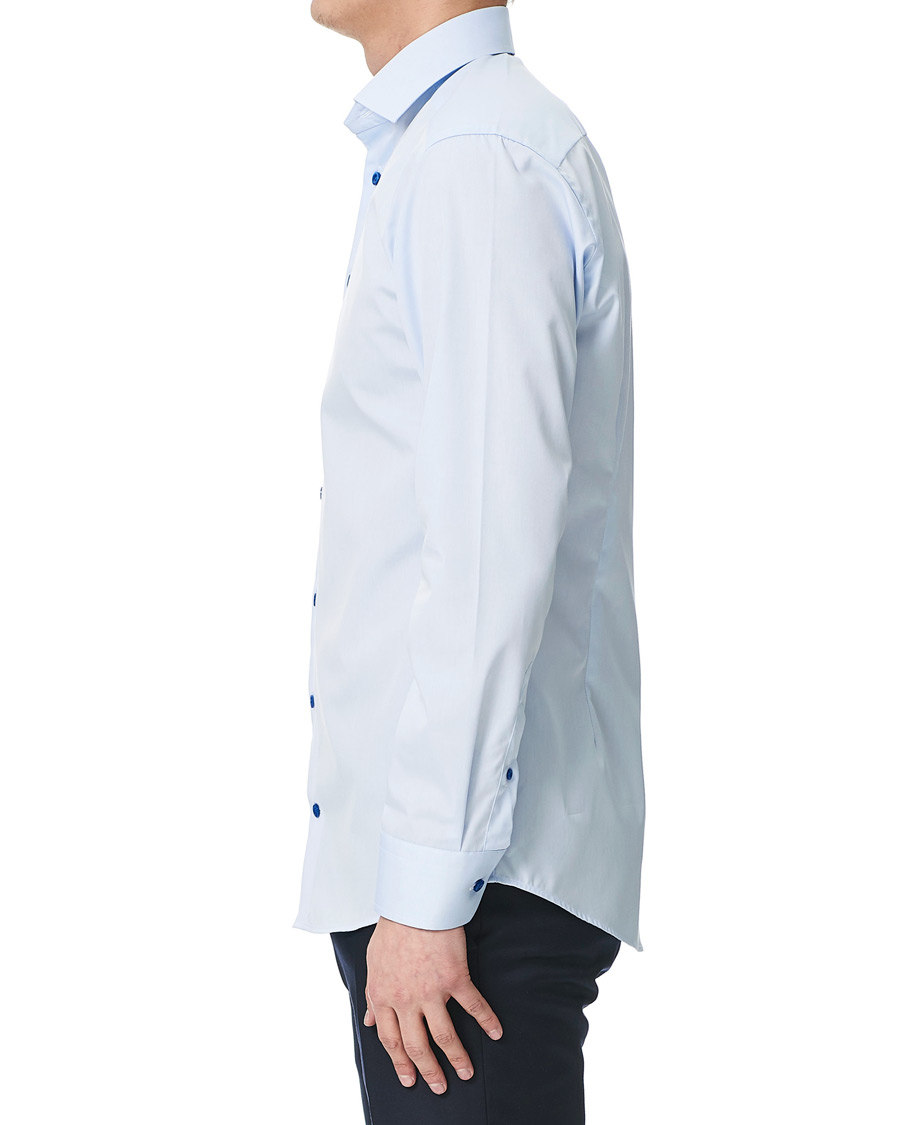 Herre | Skjorter | Eton | Slim Fit Contrast Cut Away Shirt Blue