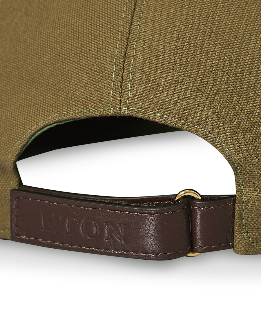 Herre | Eton Classic Cotton Cap Khaki | Eton | Classic Cotton Cap Khaki