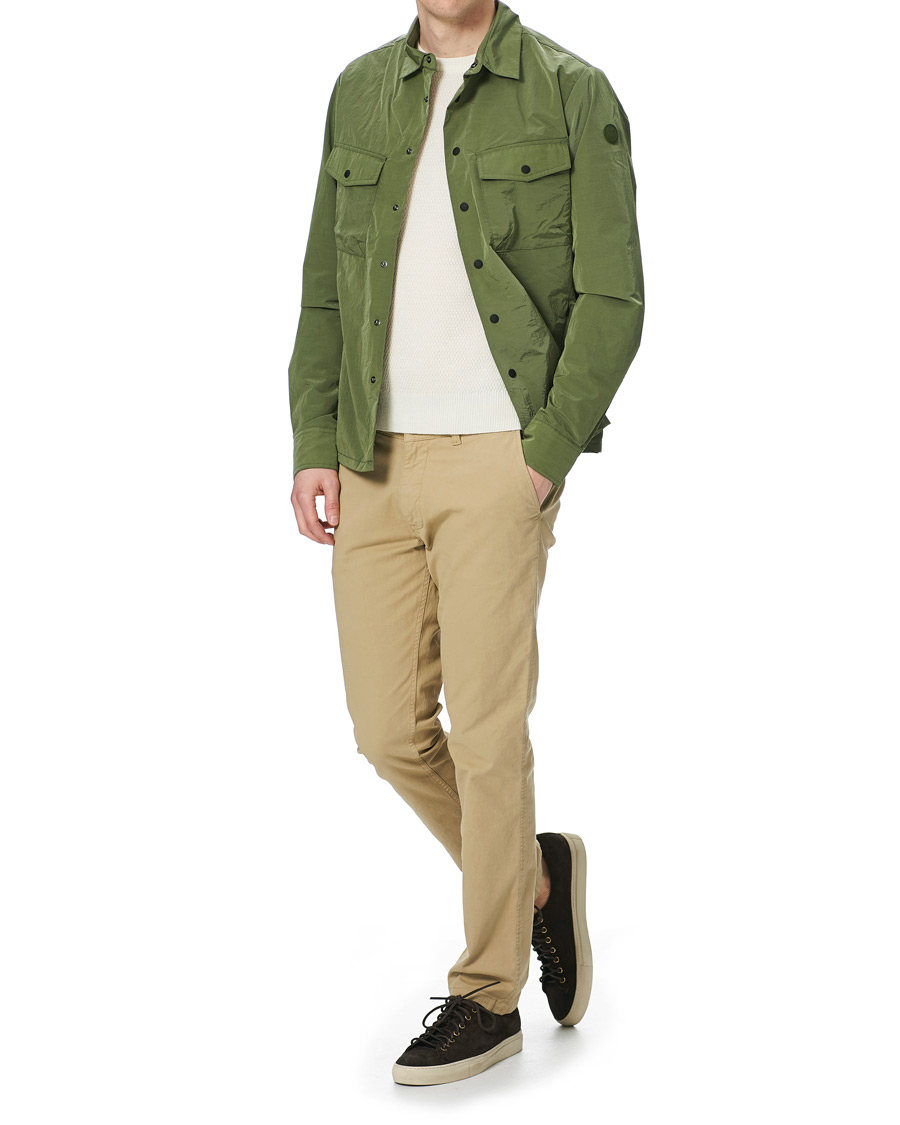 Herre | Skjorter | Save The Duck | Elton Crinkle Nylon Shirt Jacket Cactus Green