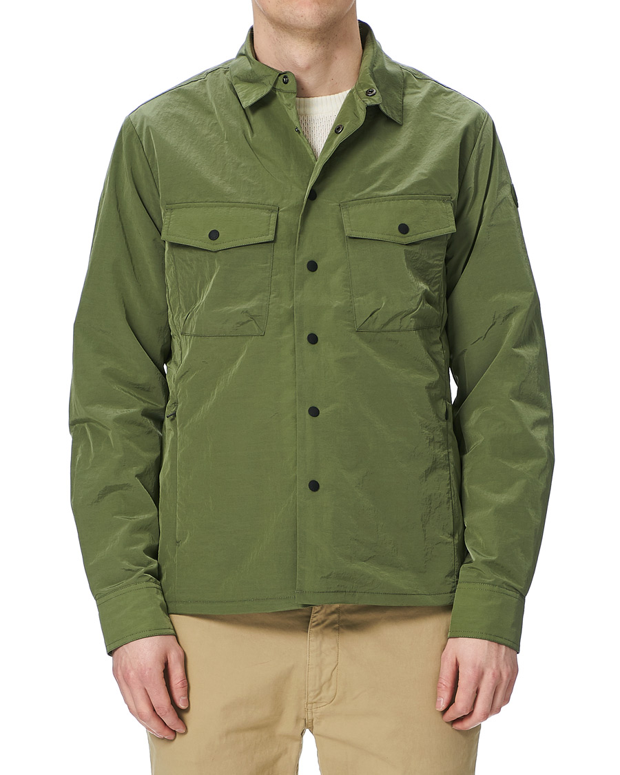 Herre | Skjorter | Save The Duck | Elton Crinkle Nylon Shirt Jacket Cactus Green