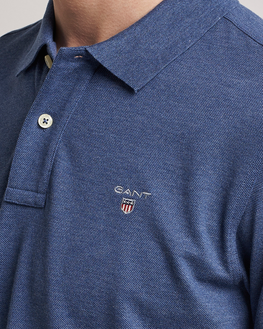 Herre | Pikéer | GANT | The Original Polo Marine Melange