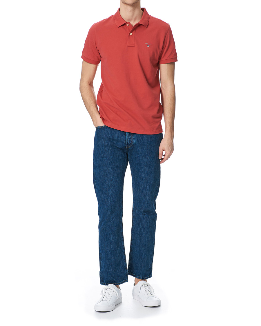 Herre | Pikéer | GANT | The Original Polo Cardinal Red