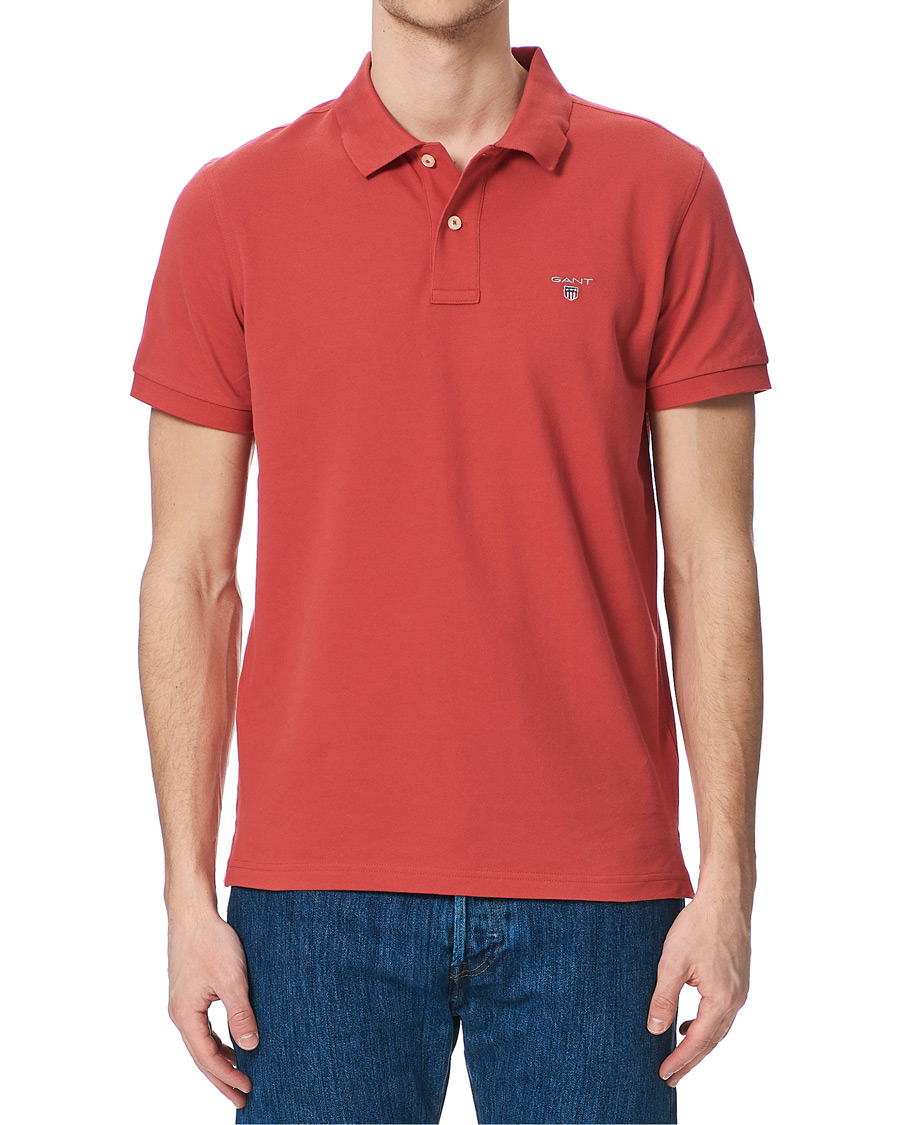 Herre | Pikéer | GANT | The Original Polo Cardinal Red