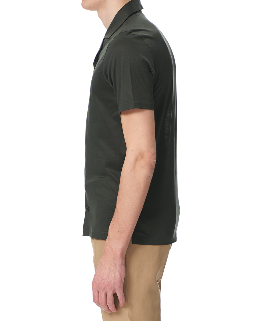 Herre | Pikéer | Gran Sasso | Mercirized Cotton Bowling Shirt Green