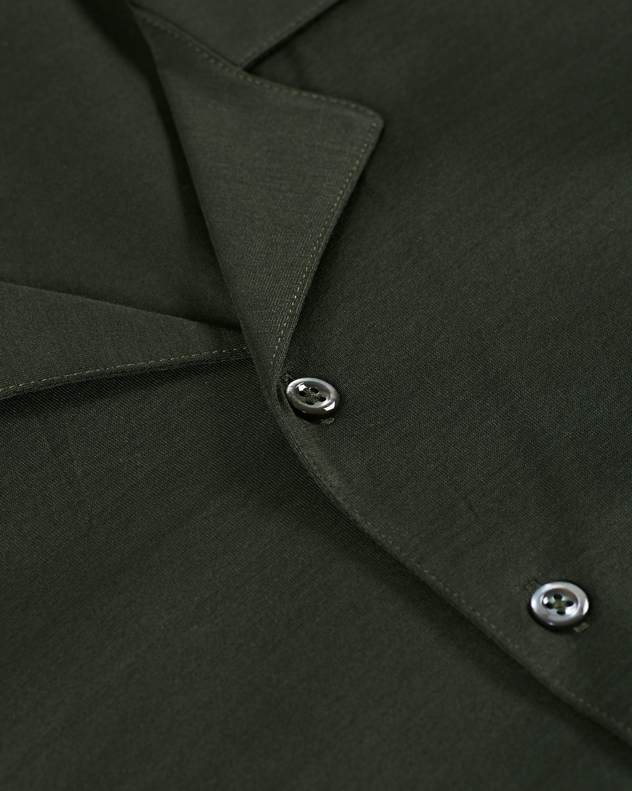 Herre | Pikéer | Gran Sasso | Mercirized Cotton Bowling Shirt Green