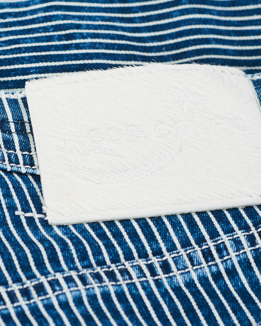 Herre | Shorts | Jacob Cohën | 6636 Striped Jeans Shorts Blue/White