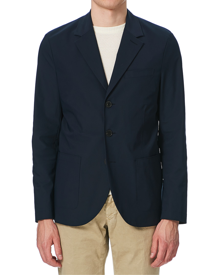 Herre | Dressjakker | Harris Wharf London | Light Technic Travel Blazer Dark Blue