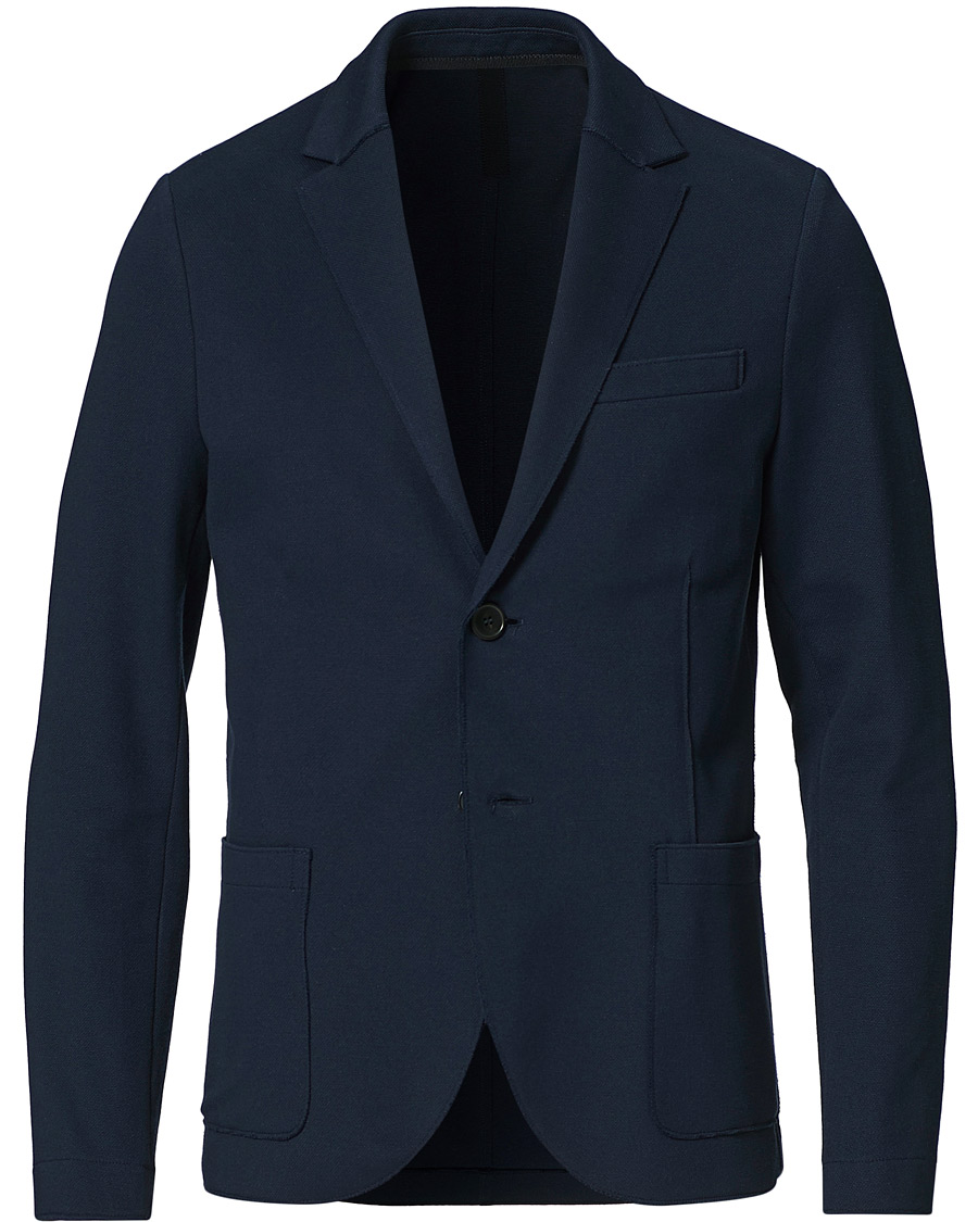 Herre | Dressjakker | Harris Wharf London | Stretch Piquet Blazer Navy