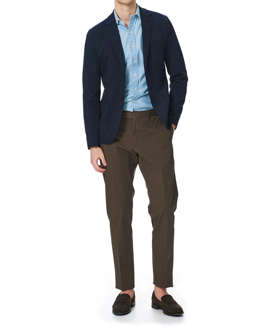 Herre | Dressjakker | Harris Wharf London | Stretch Piquet Blazer Navy