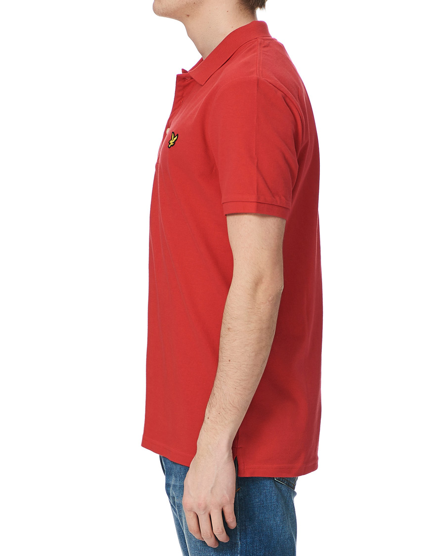 Herre | Pikéer | Lyle & Scott | Plain Pique Polo Shirt Gala Red