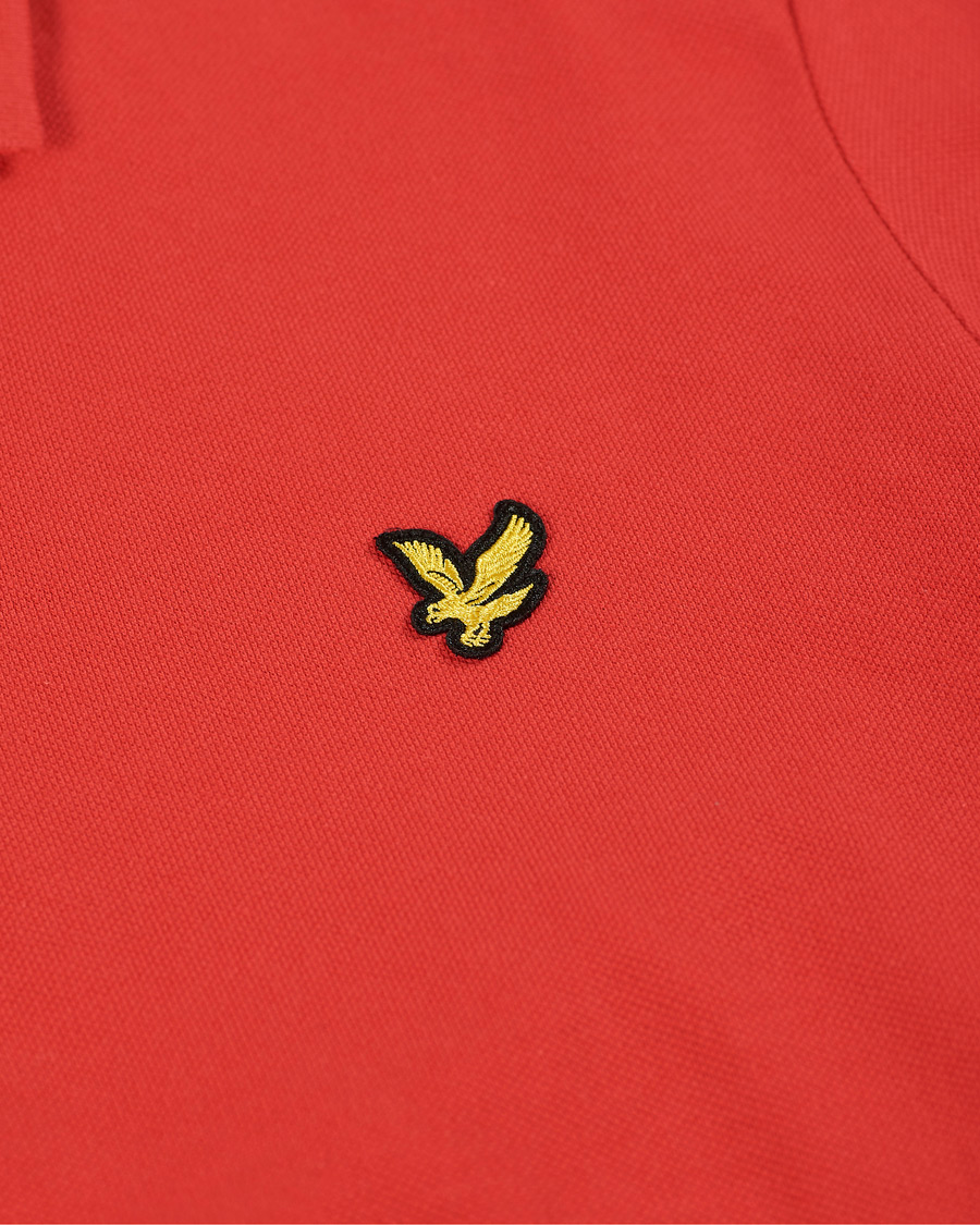Herre | Pikéer | Lyle & Scott | Plain Pique Polo Shirt Gala Red