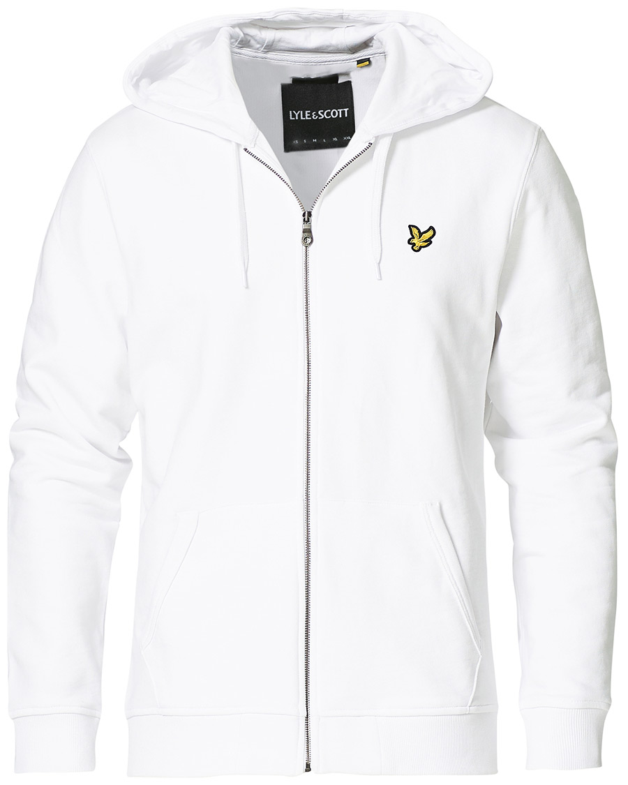 Herre | Gensere | Lyle & Scott | Full Zip Hoodie White