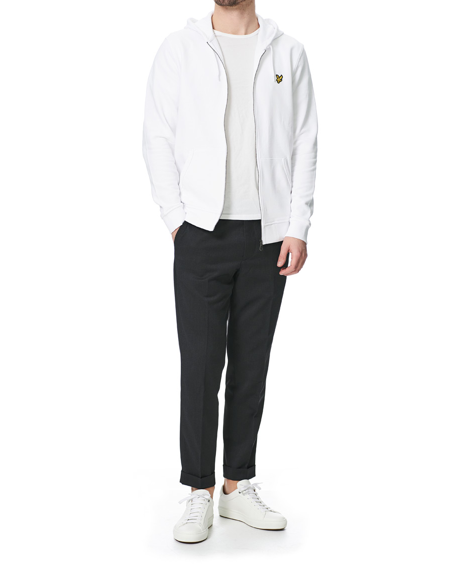 Herre | Gensere | Lyle & Scott | Full Zip Hoodie White