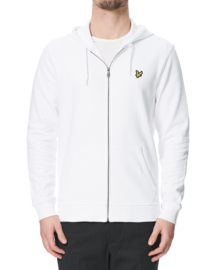 Herre | Gensere | Lyle & Scott | Full Zip Hoodie White