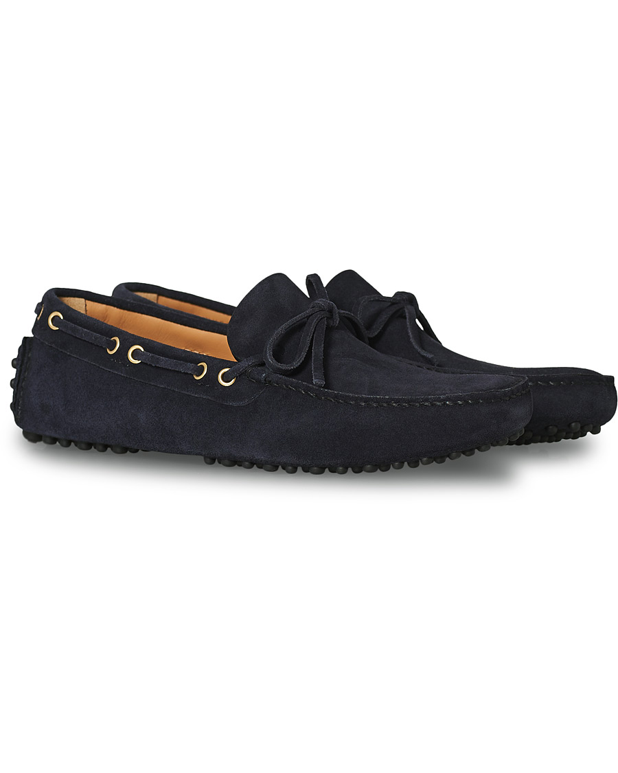 Herre | Car Shoe Driver Moccasin Navy Suede | Car Shoe | Driver Moccasin Navy Suede