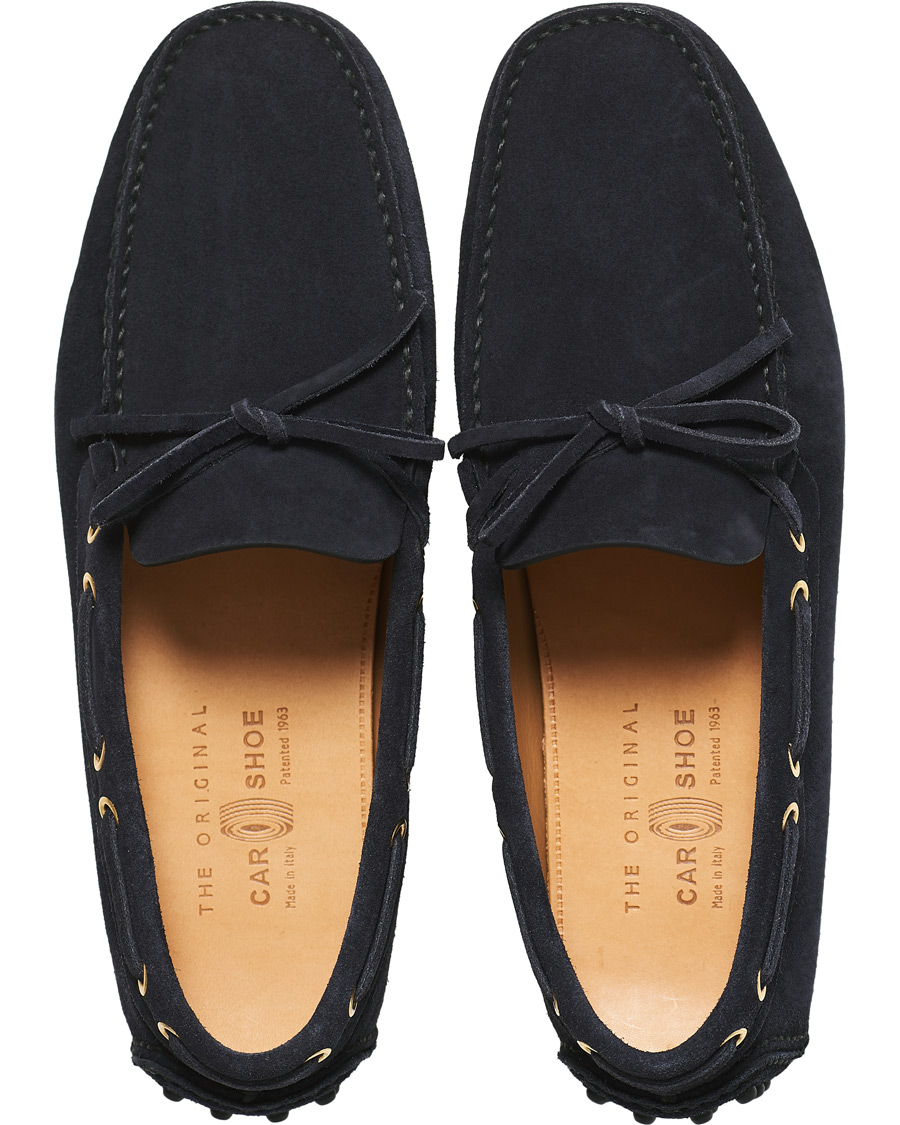Herre | Car Shoe Driver Moccasin Navy Suede | Car Shoe | Driver Moccasin Navy Suede