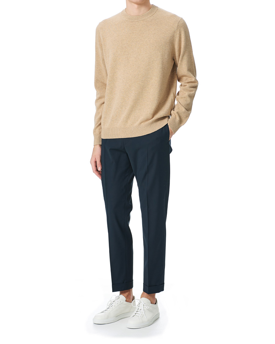 Herre | Gensere | Samsøe Samsøe | Samsøe & Samsøe Thijs Cotton/Cashmere Crew Neck Humus