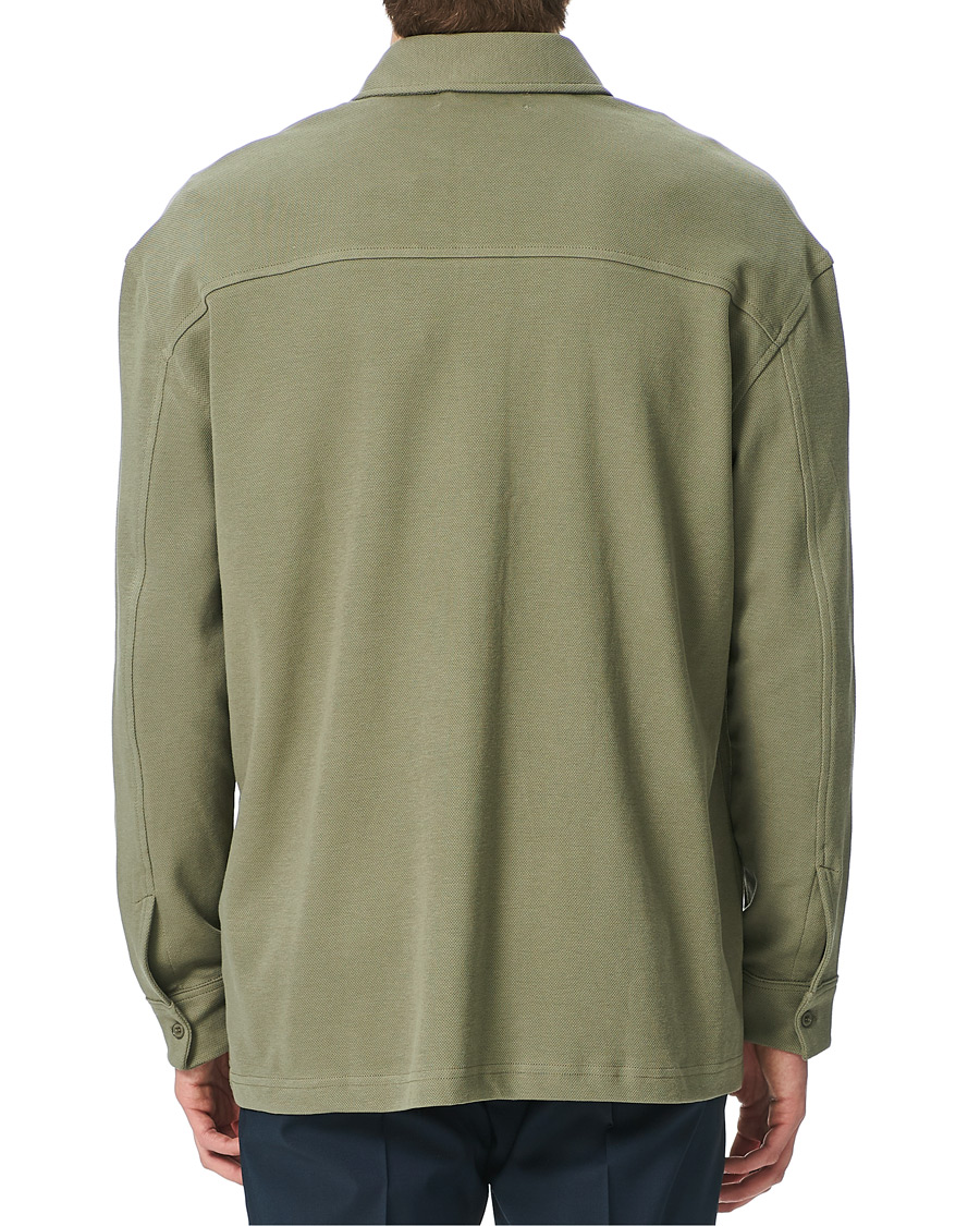 Herre | Gensere | Samsøe Samsøe | Samsøe & Samsøe Abuto Cotton Piquet Shirt Deep Lichen Green