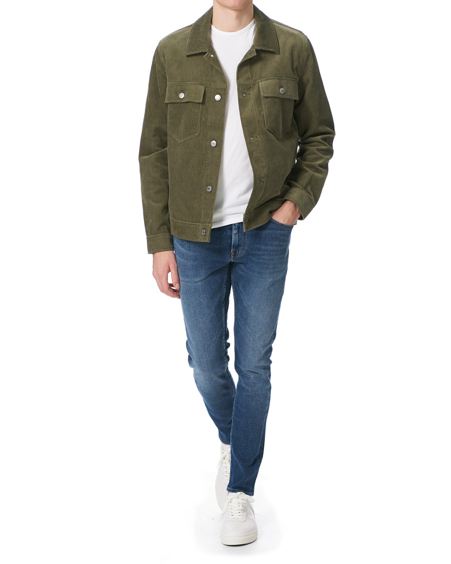 Herre | Jakker | Samsøe Samsøe | Samsøe & Samsøe Ver Cotton Cord Jacket Deep Lichen Green
