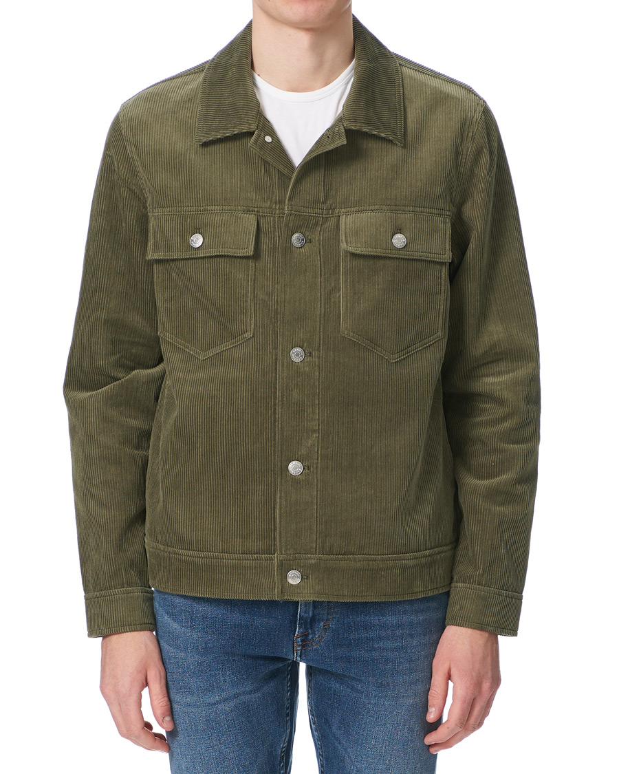 Herre | Jakker | Samsøe Samsøe | Samsøe & Samsøe Ver Cotton Cord Jacket Deep Lichen Green