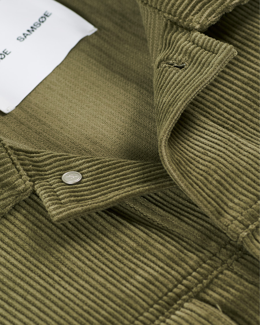 Herre | Jakker | Samsøe Samsøe | Samsøe & Samsøe Ver Cotton Cord Jacket Deep Lichen Green