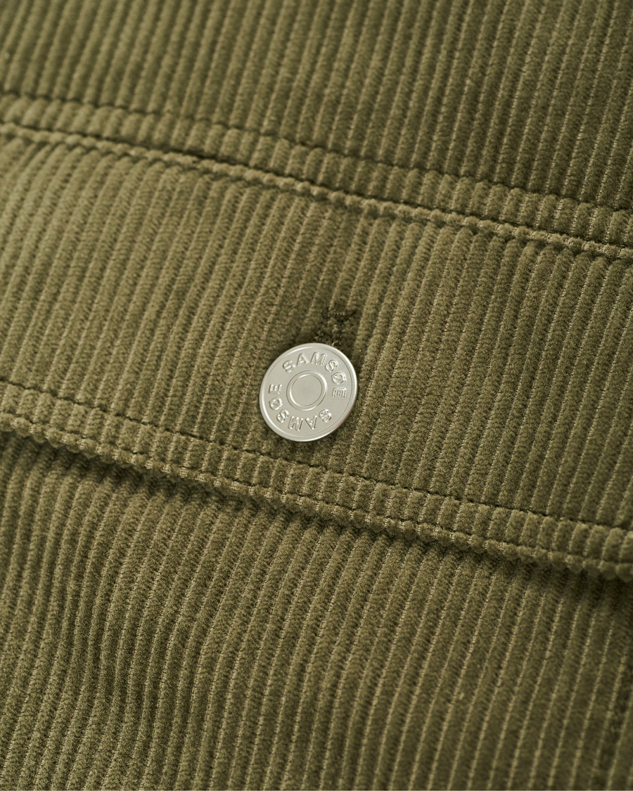 Herre | Jakker | Samsøe Samsøe | Samsøe & Samsøe Ver Cotton Cord Jacket Deep Lichen Green