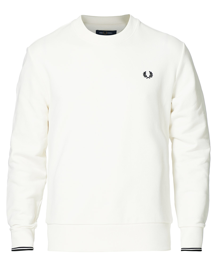 Herre | Gensere | Fred Perry | Crew Neck Sweatshirt Snow White