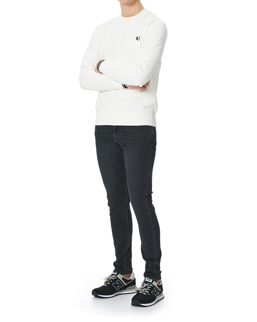 Herre | Gensere | Fred Perry | Crew Neck Sweatshirt Snow White