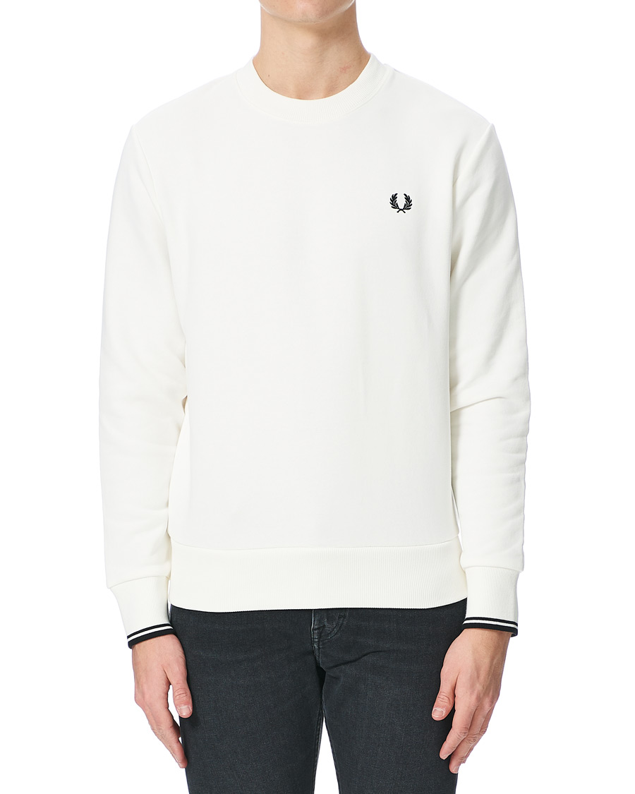 Herre | Gensere | Fred Perry | Crew Neck Sweatshirt Snow White