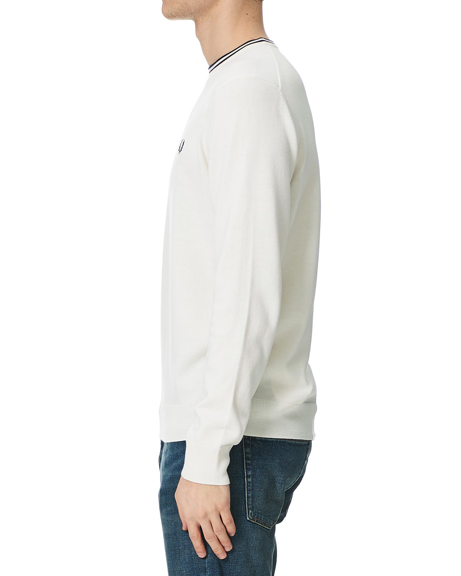 Herre | Gensere | Fred Perry | Classic Crew Neck Jumper Snow White