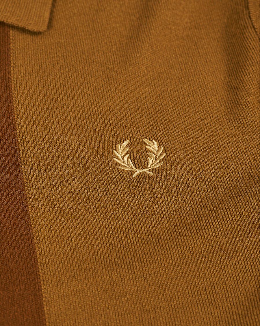 Herre | Gensere | Fred Perry | Zip Through Cardigan Dark Caramel