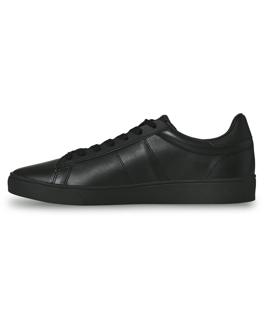 Herre | Fred Perry Spencer Leather Sneaker Black/Gold | Fred Perry | Spencer Leather Sneaker Black/Gold