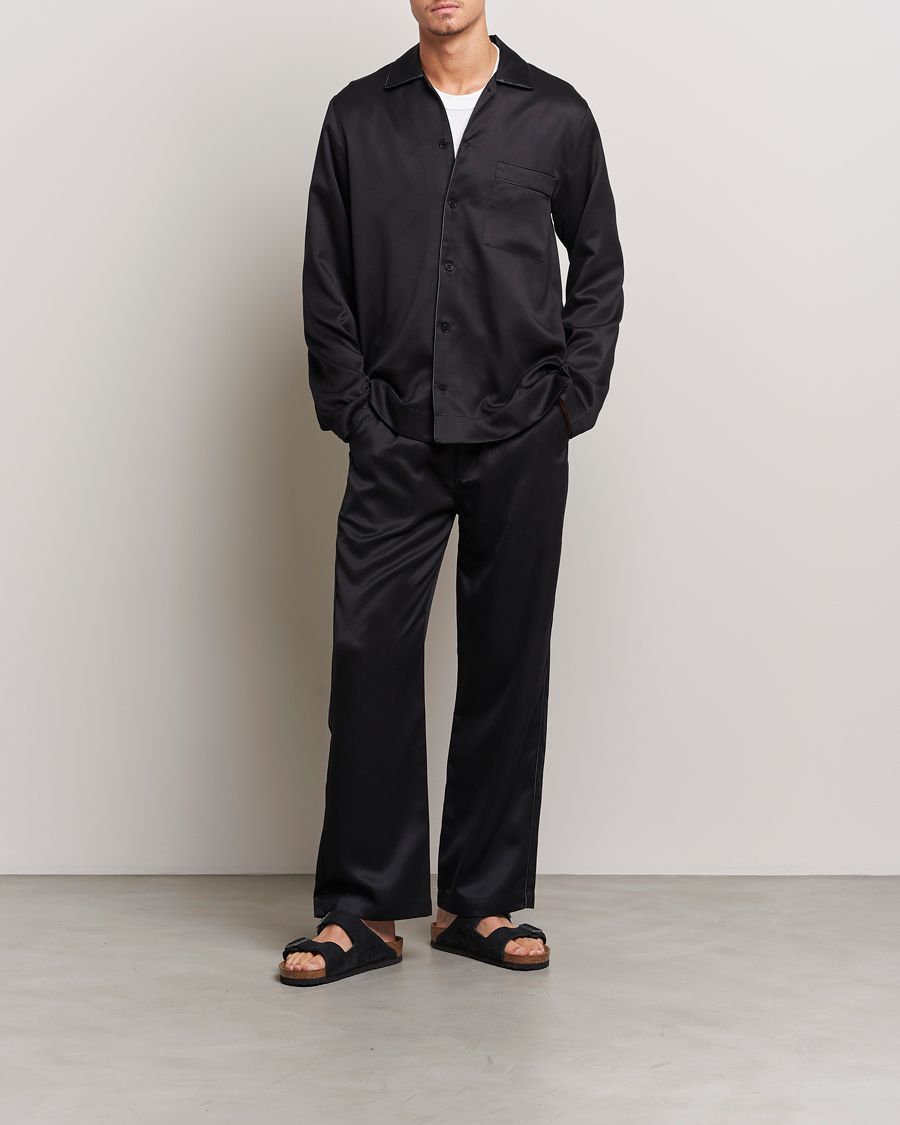 Herre | Pyjamaser | CDLP | Home Suit Long Sleeve Top Black