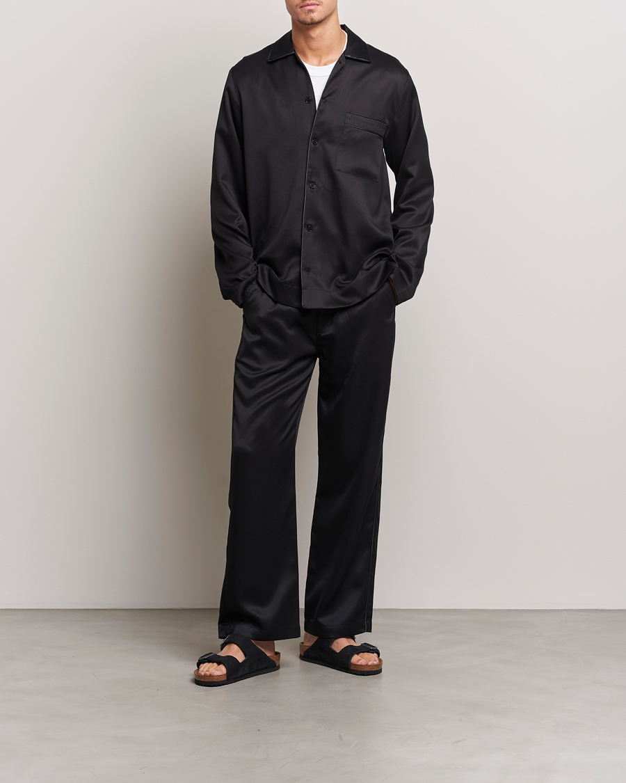 Herre | Pyjamaser og badekåper | CDLP | Home Suit Long Sleeve Top Black