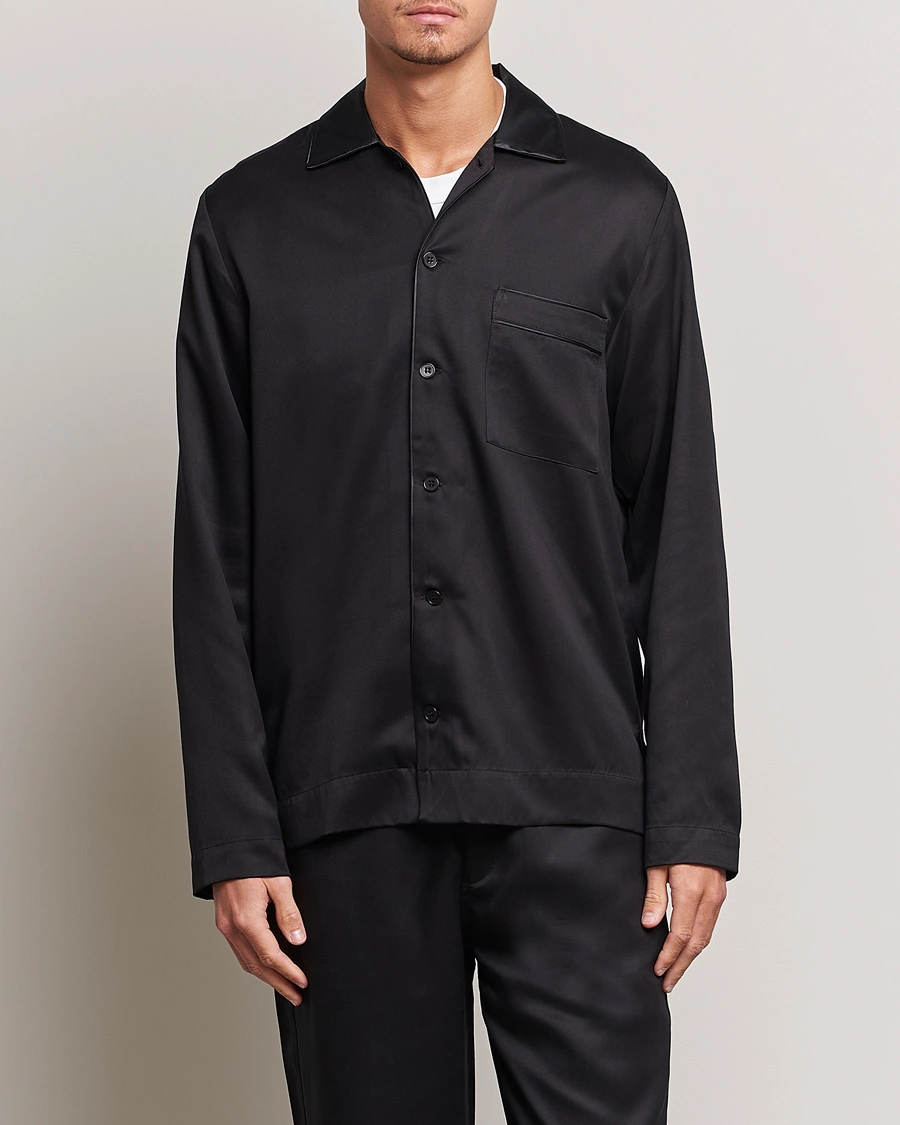 Herre | Pyjamaser | CDLP | Home Suit Long Sleeve Top Black