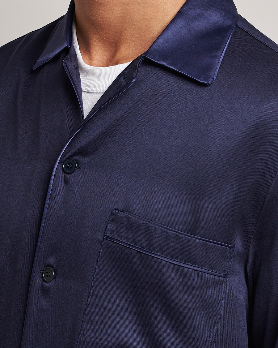 Herre | Pyjamaser og badekåper | CDLP | Home Suit Long Sleeve Top Navy Blue