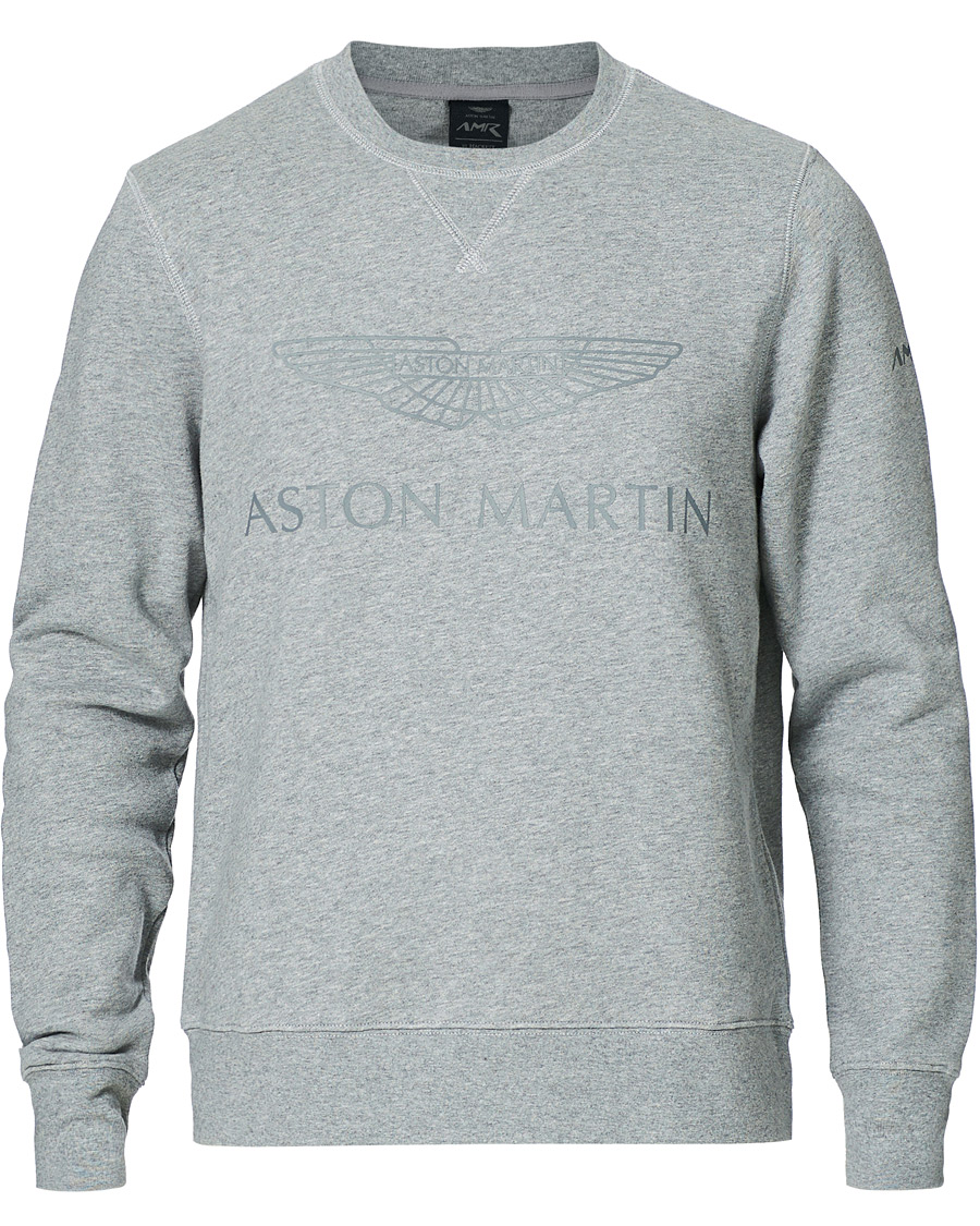 Herre | Gensere | Hackett | AMR Wings Logo Sweatshirt Grey Marl