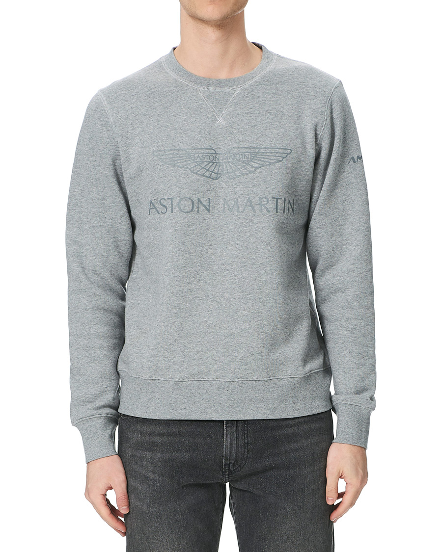Herre | Gensere | Hackett | AMR Wings Logo Sweatshirt Grey Marl