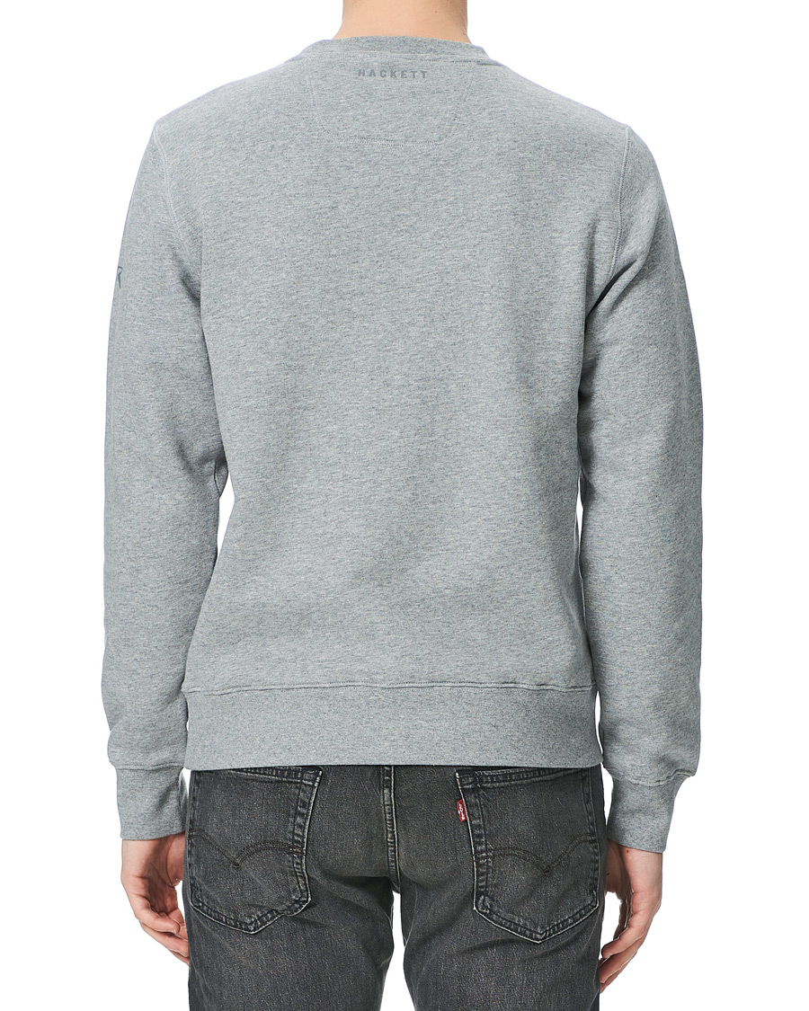 Herre | Gensere | Hackett | AMR Wings Logo Sweatshirt Grey Marl