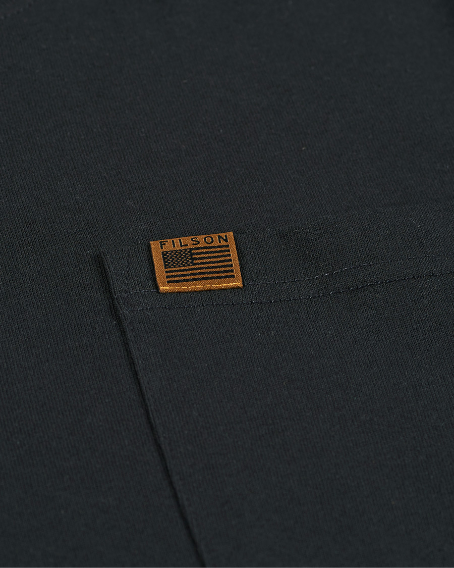 Herre | T-Shirts | Filson | Pioneer Solid One Pocket Tee Black
