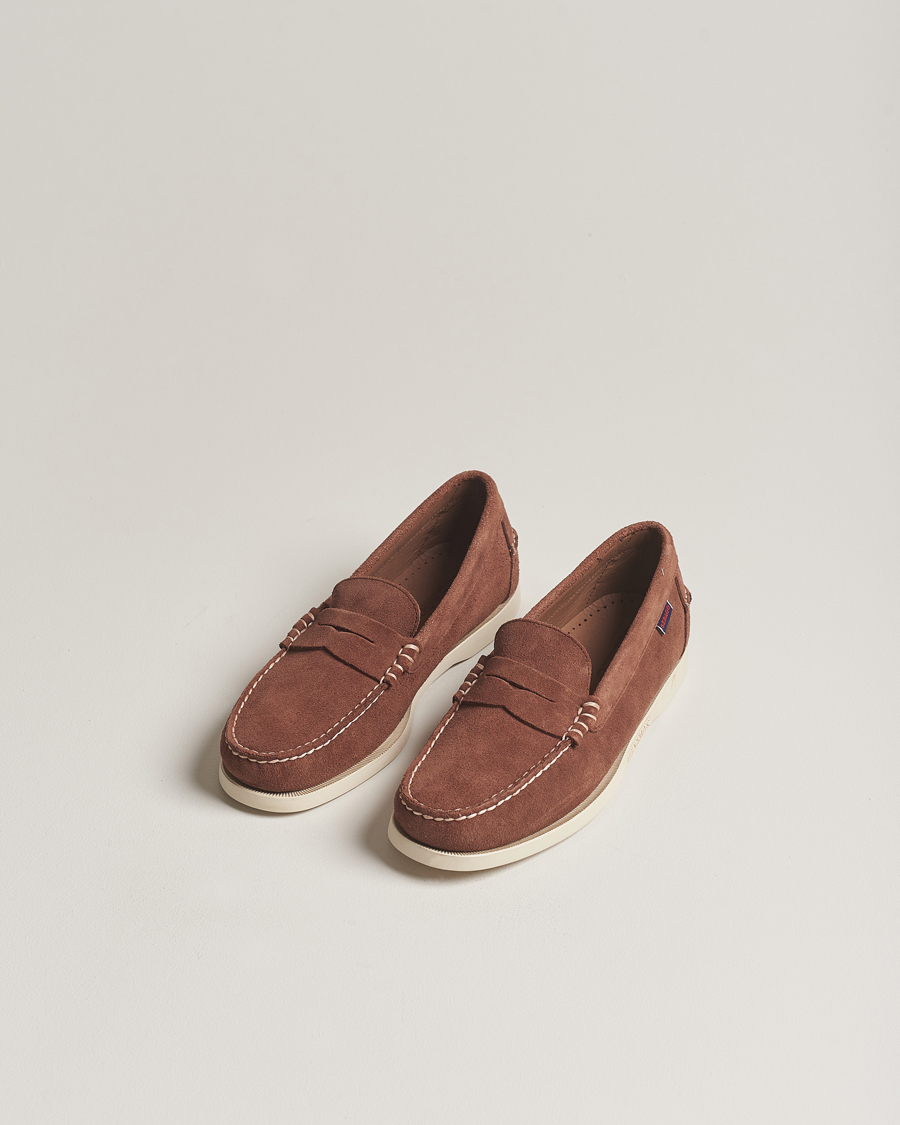 Herre | Preppy Authentic | Sebago | Dan Suede Loafer Dark Brown