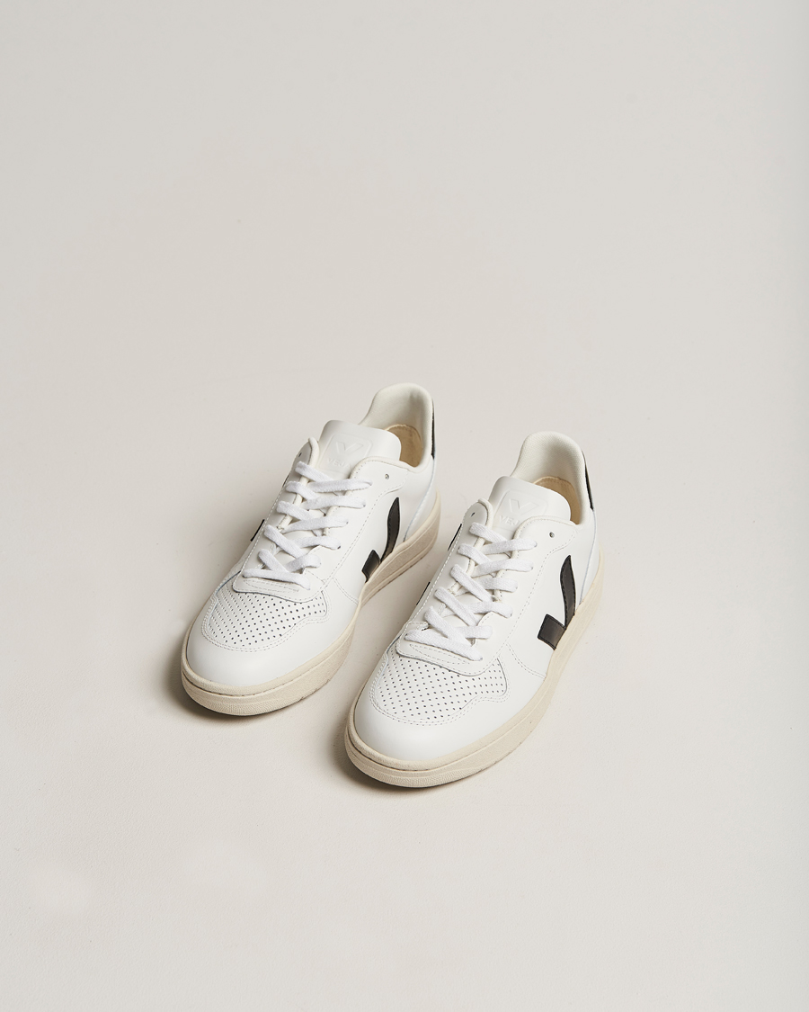 Herre | Veja | Veja | V-10 Leather Sneaker Extra White/Black