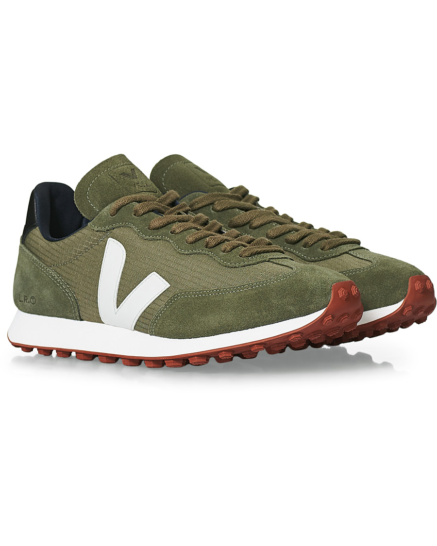 Herre | Veja Rio Branco Running Sneaker Kaki Pearl | Veja | Rio Branco Running Sneaker Kaki Pearl
