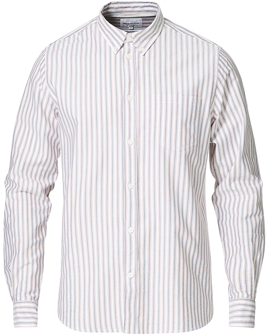 Herre | Skjorter | Norse Projects | Anton Striped Oxford Shirt Navy Multi