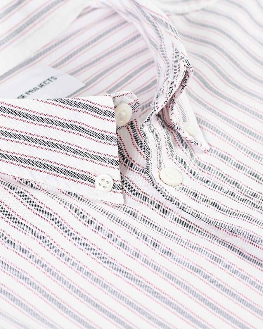 Herre | Skjorter | Norse Projects | Anton Striped Oxford Shirt Navy Multi