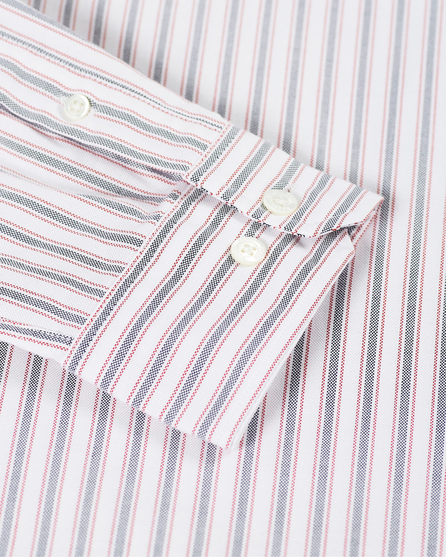 Herre | Skjorter | Norse Projects | Anton Striped Oxford Shirt Navy Multi