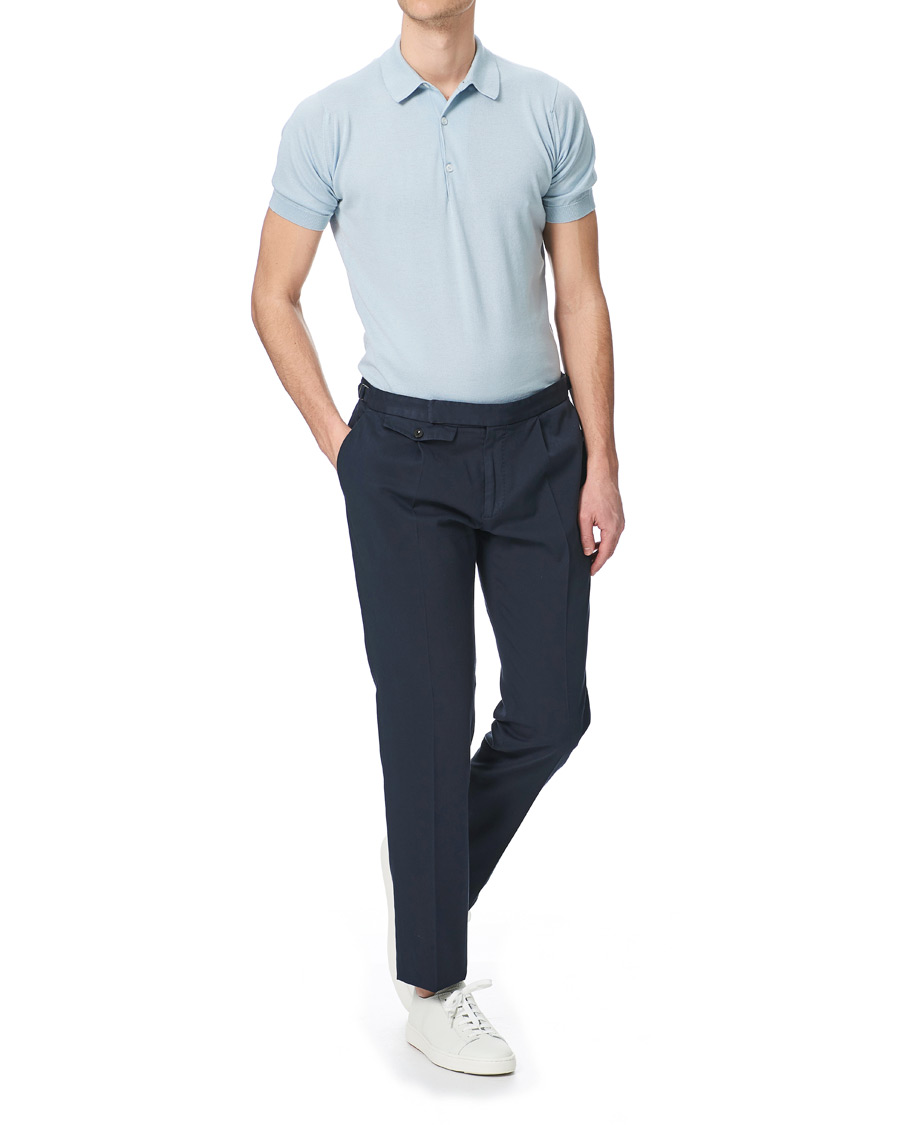 Herre | Pikéer | John Smedley | Adrian Sea Island Polo Coast Blue