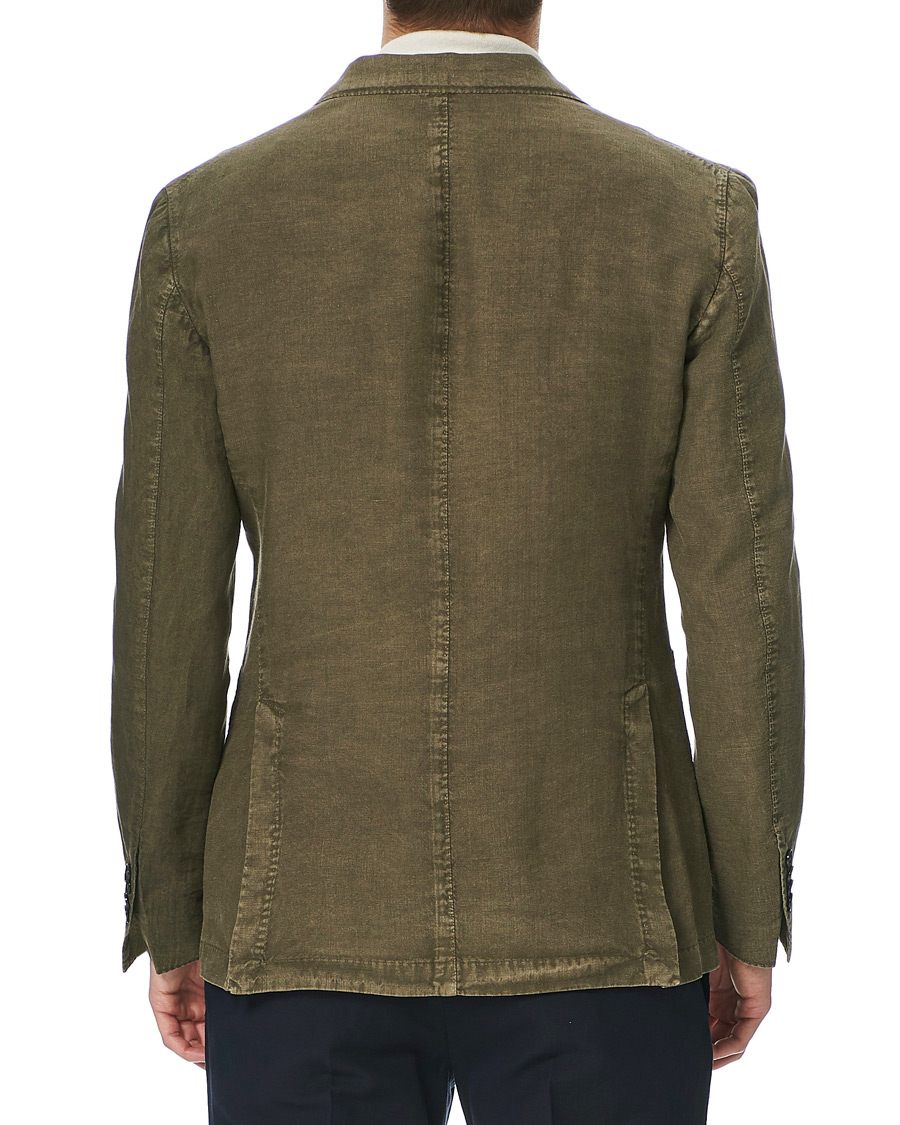 Herre | Dressjakker | L.B.M. 1911 | Jack Regular Fit Linen Blazer Moss Green